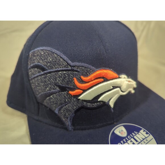 Denver Broncos Reebok NFL Equipment Football Hat Official Sideline S/M Navy - Picture 7 of 14